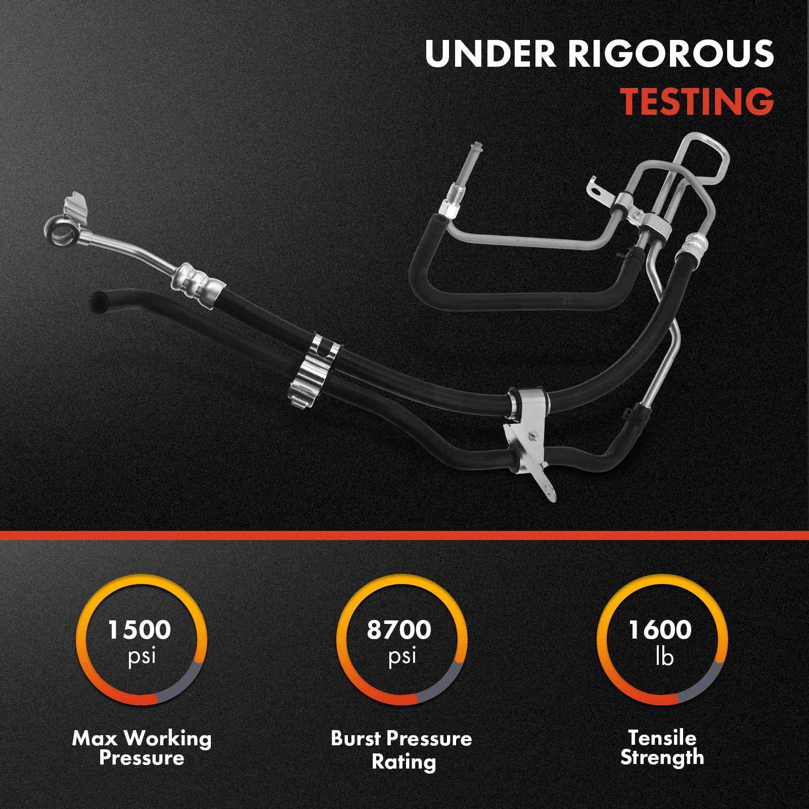 Power Steering Pressure & Return Line Assembly for Toyota Tacoma 05-19 2.7L 4WD