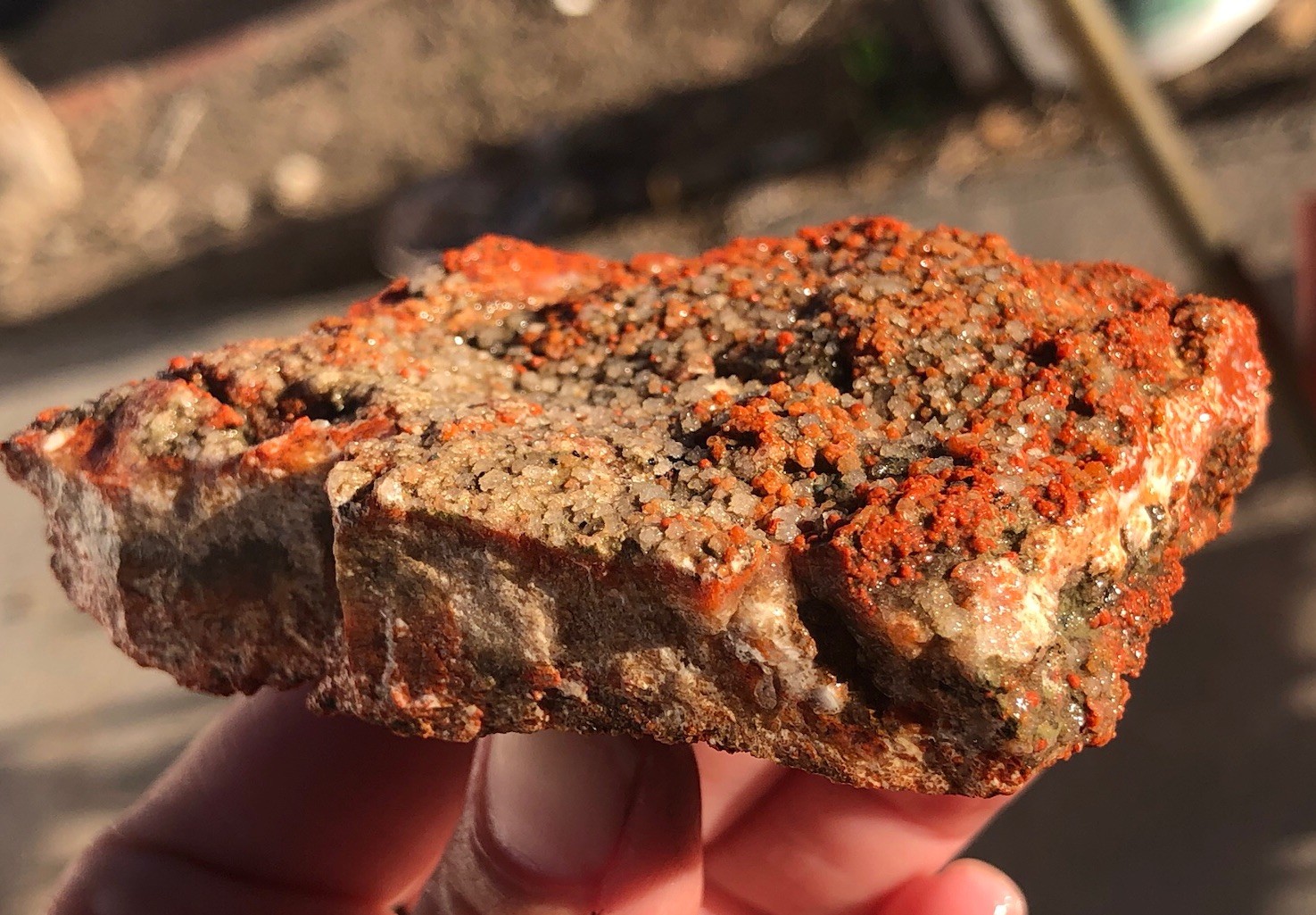 Utah Grape Agate 155g Rough Specimen Red Botryoidal Chalcedony Clear White