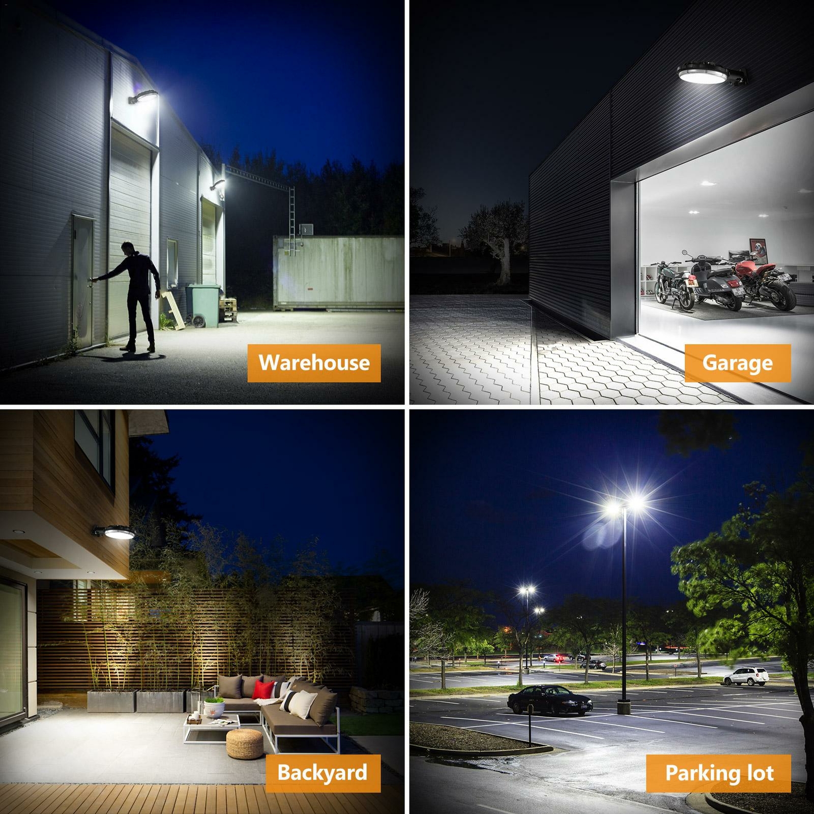 LED Barn Light 100W,12000LM Dusk to Dawn Security Area Lights Yard Lighting IP65