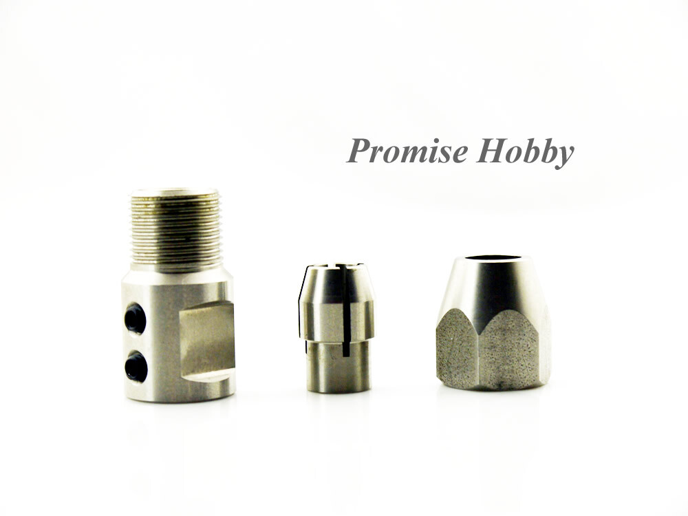 Flex Collet Coupler for 8mm Motor Shaft & 1/4" (6.35mm) Flex Cable RC Model Boat