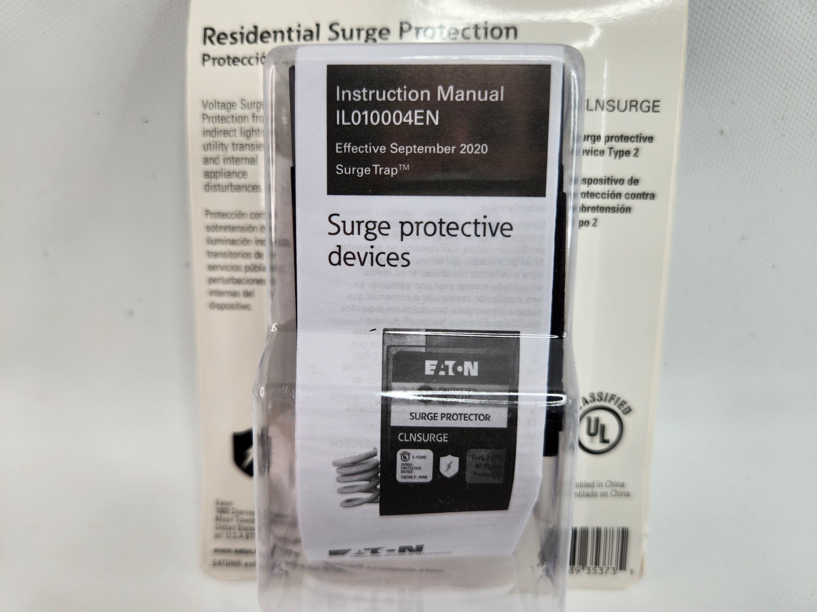 Eaton CLNSURGECS 20-kA Indoor Surge protective device CLNSURGE Type 2