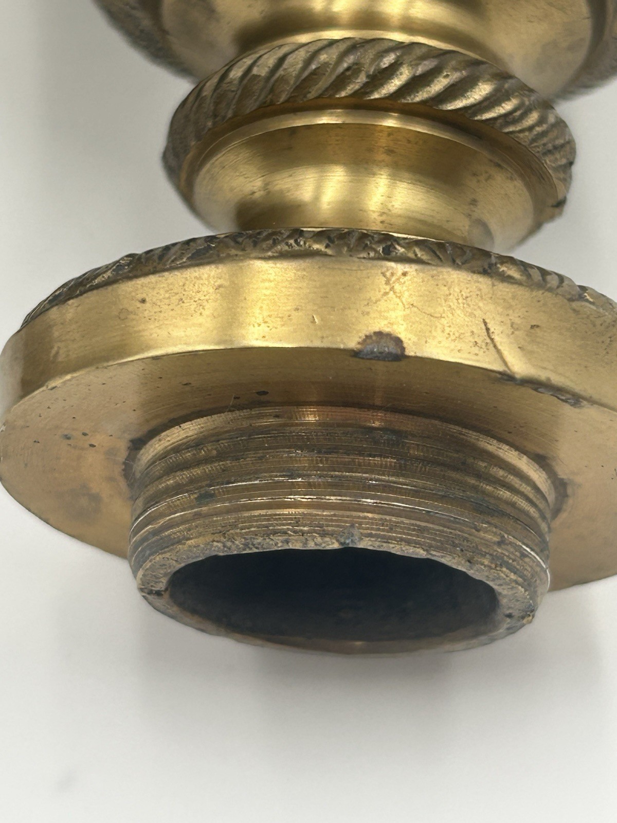 Antique Brass "Tyneside Scottish" Regimental Urn Bookend