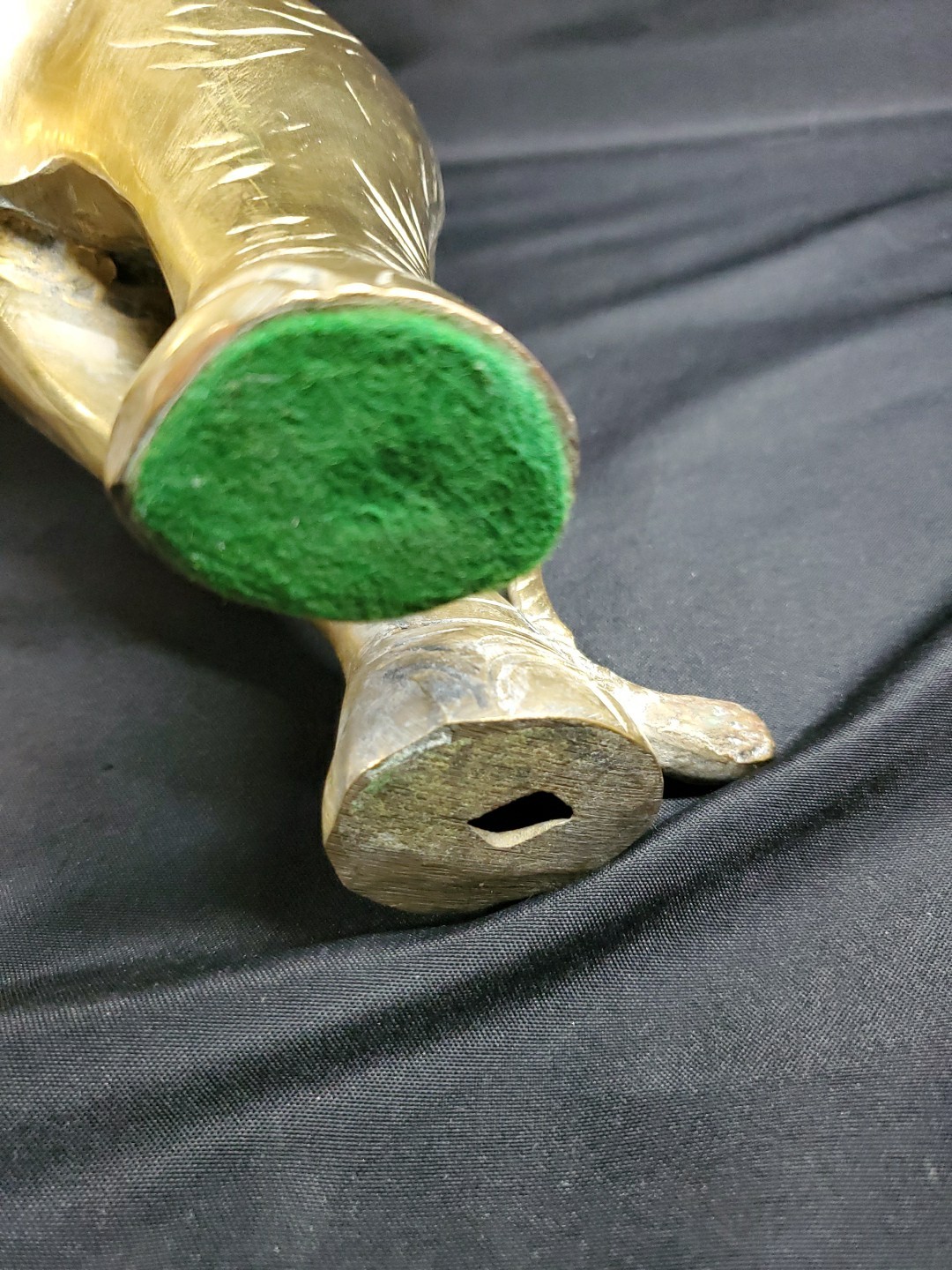 MCM Mid Century Brass Huge Elephant Statue Figurine 21' Over 9 Pounds XL Size *