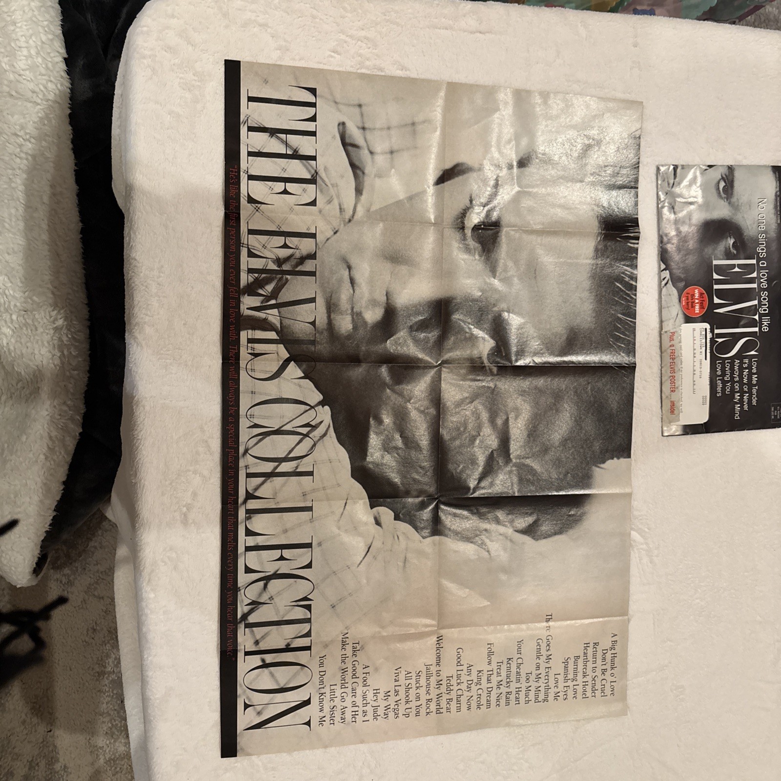 ELVIS POSTER 26" X 16 " YEAR 1999 TIME LIFE MUSIC POSTER w original mailer