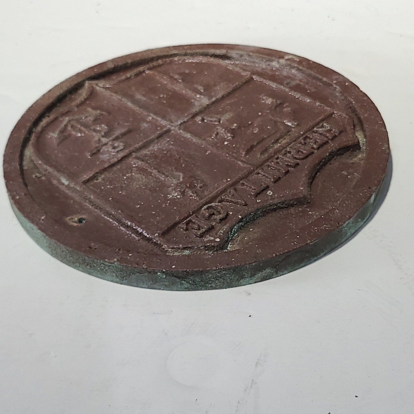 Bronze USS HERMITAGE LSD-34 USAT Navy War Ship Military Vtg Wall Plaque