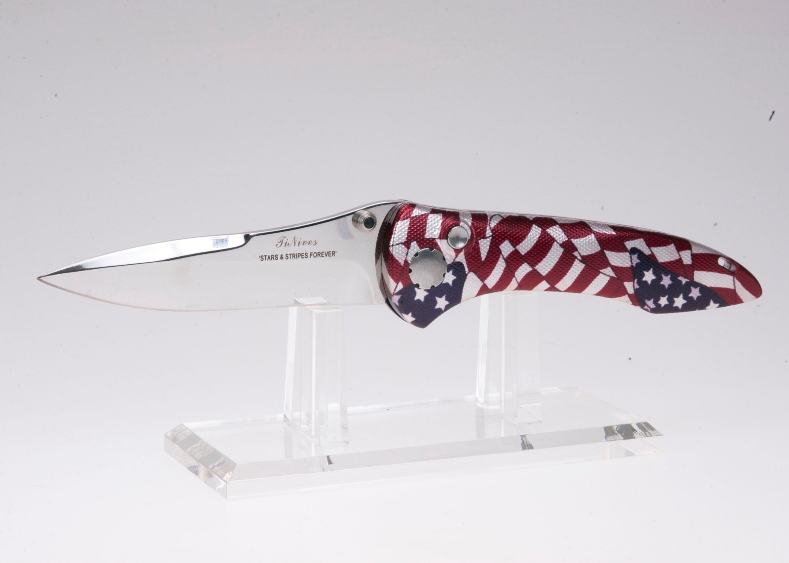 Vintage USA TiNives Stars and Stripes Knife CNC Tolerance