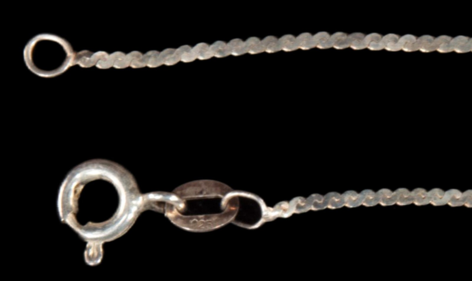 Sterling Silver Solid Serpentine Chain 18” 1mm NEW