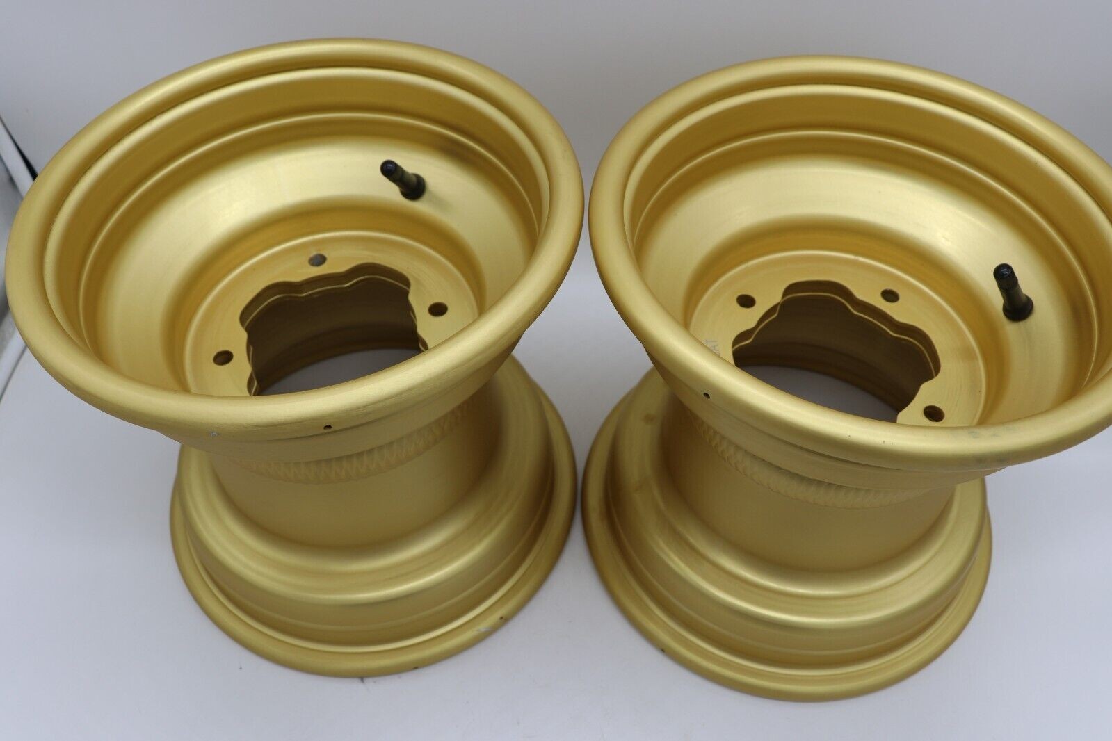 2 x rear aluminum wheels rims 4x115 Yamaha Banshee Raptor YFZ450r GOLD Grade B