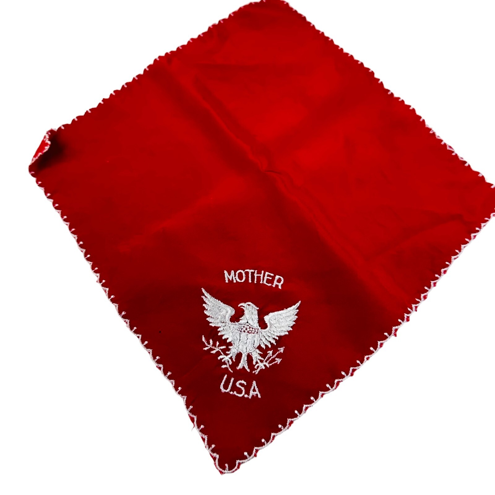 lot of vtg mother hankie usa souvenir postcard and egle hankie