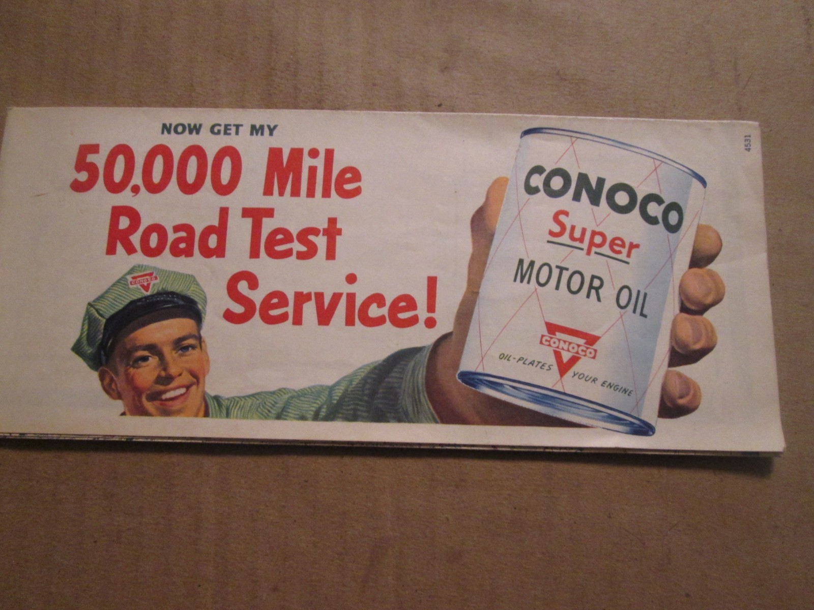 Conoco Highway Road Map of Colorado 1953