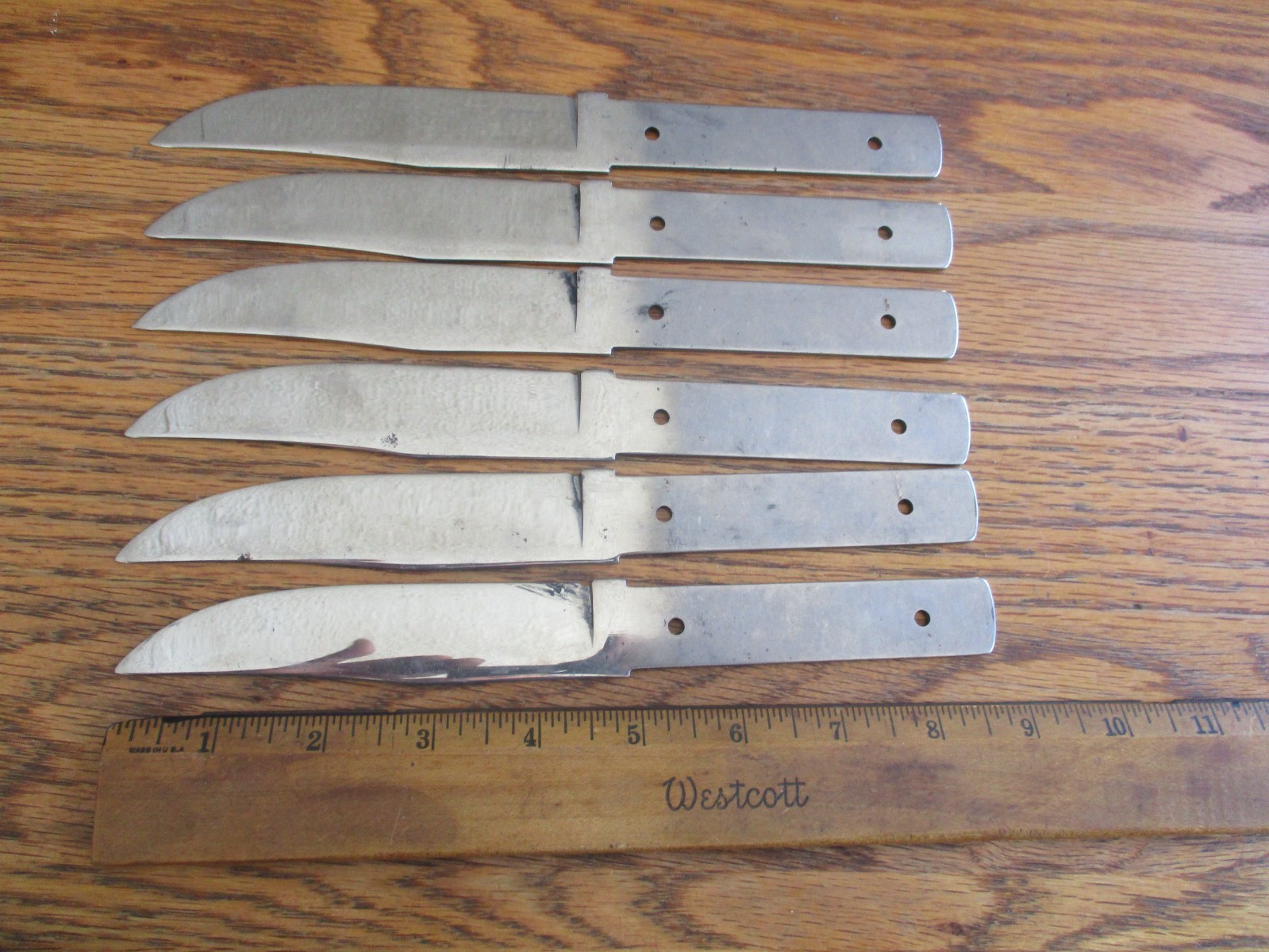 6 Carbon Steel Knife Blade Blank Blank's NOS Colonial Knife USA