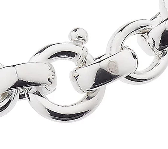 Arte d'Argento Sterling 7-1/4" Bold Rolo Link Bracelet, 34g
