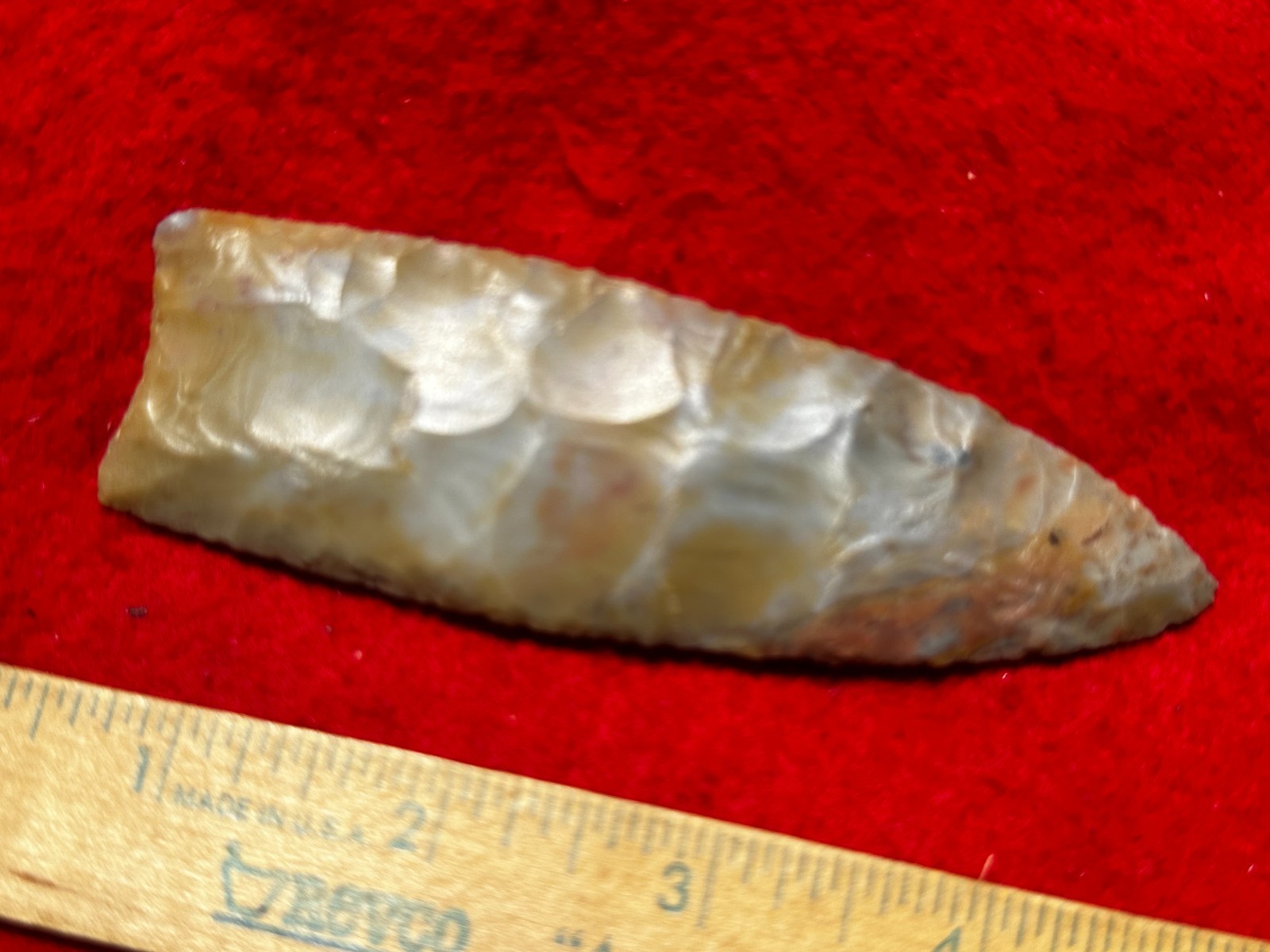 4 3/8" Flintridge Fluted Clovis Point, Indian Artifacts, Hopewell, Arrowheads