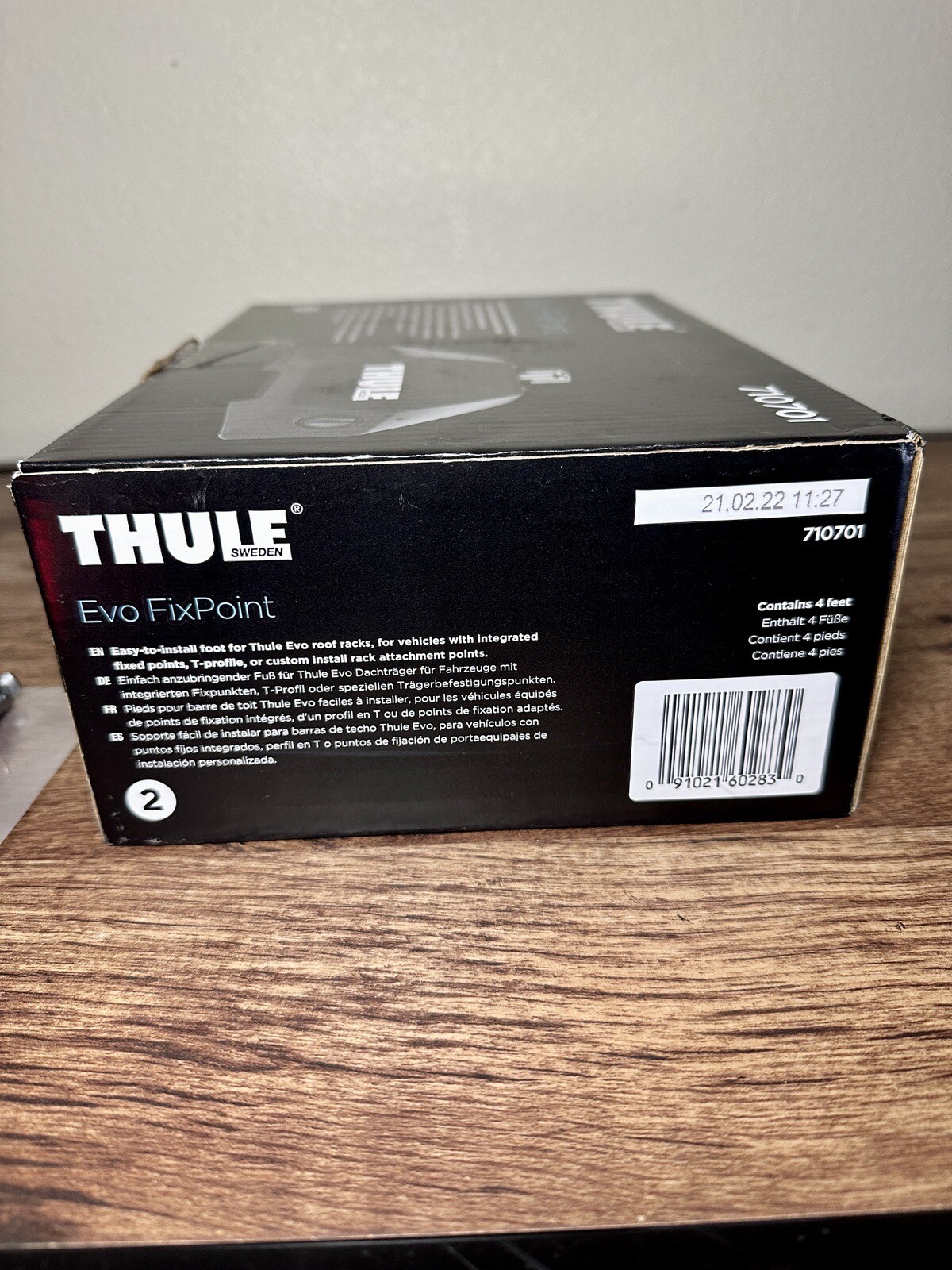 Thule Evo Fixpoint FootPack 710701 + Thule Metal Lock 4-Pack (Free $74.95 Value)