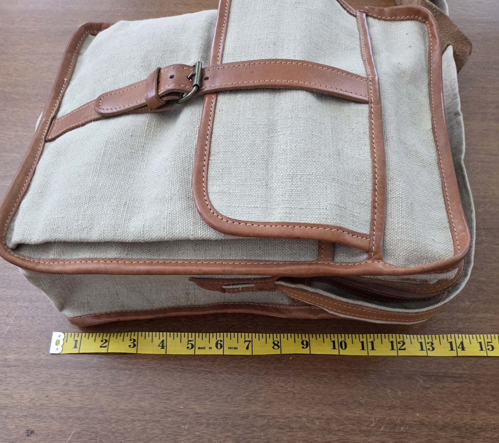 Vtg Canvas Crossbody Messenger Bag Satchel Military Safari Indiana Jones
