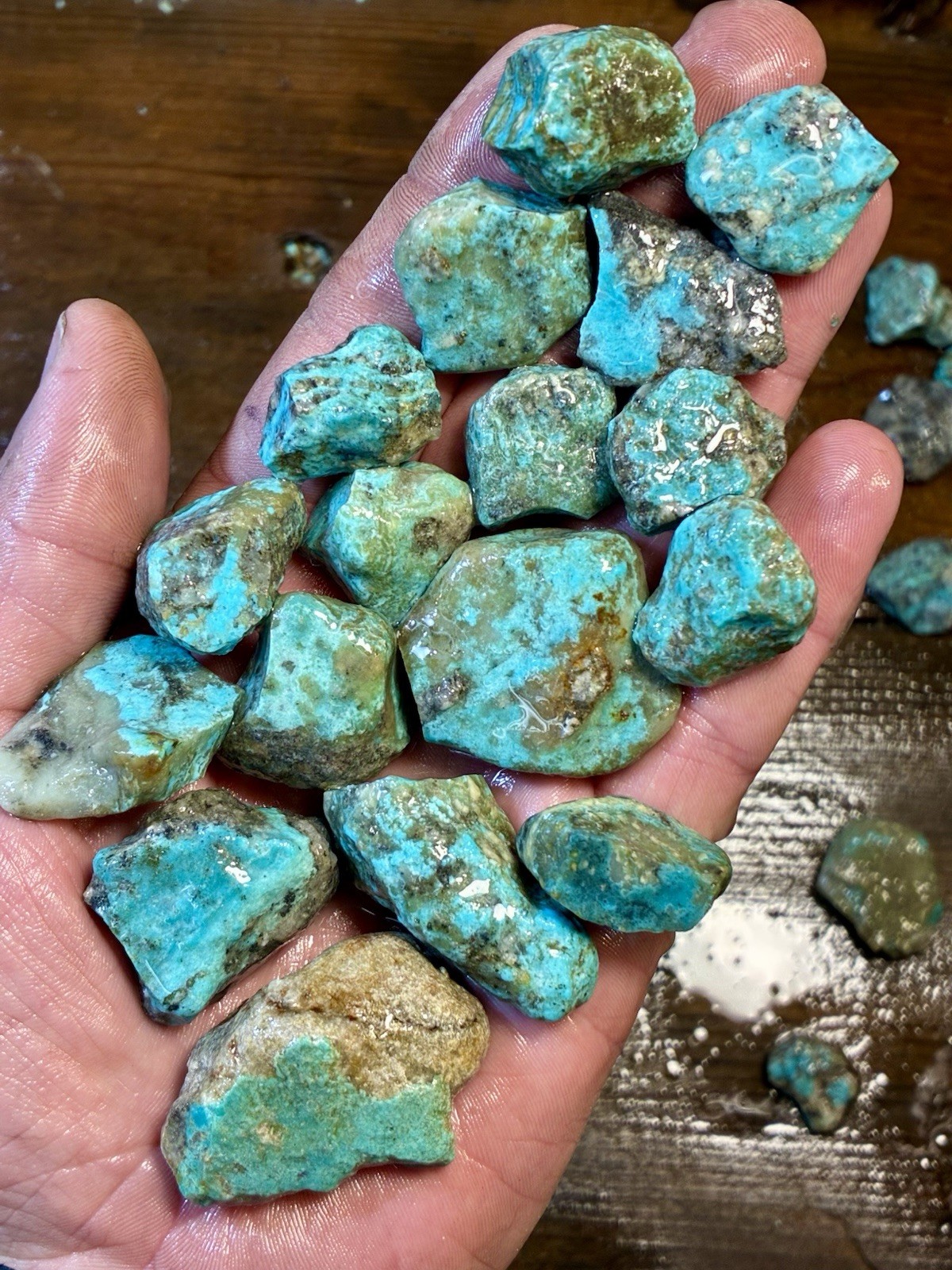 Ribbon & Skin Rock & Kaolin Blues! Ithaca Peak Turquoise! ONLY 5 left! Now $175!