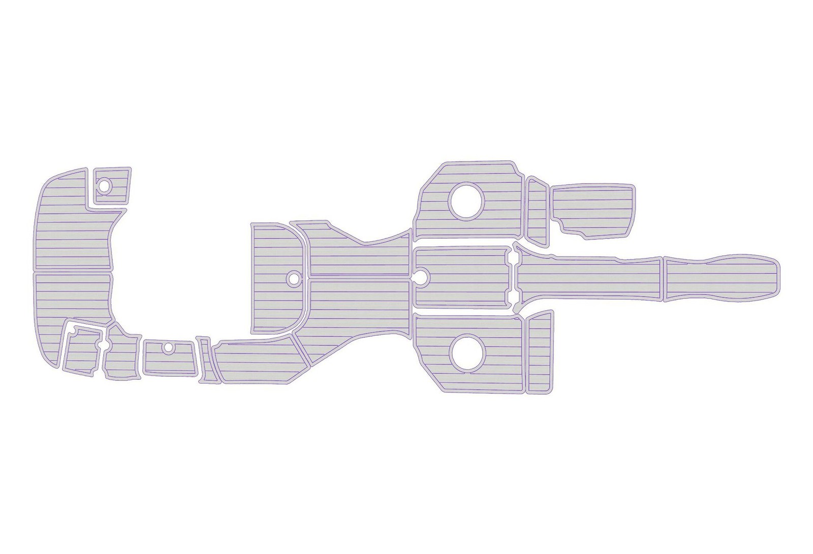 2012-2016 Monterey 264 FS BR Faux EVA teak Marine Floor