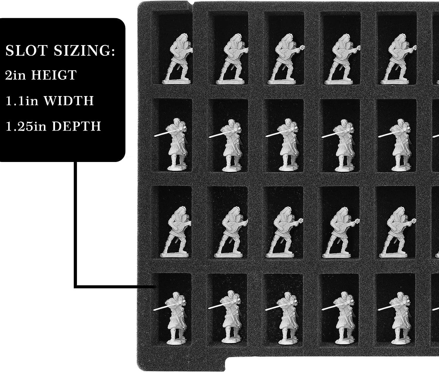 Miniature Storage 108-Slot Figure Carrying Case for Warhammer