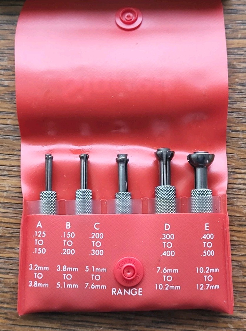 Starrett No. S 830 F Small Hole Gages w/Pouch Machinist Tools USA