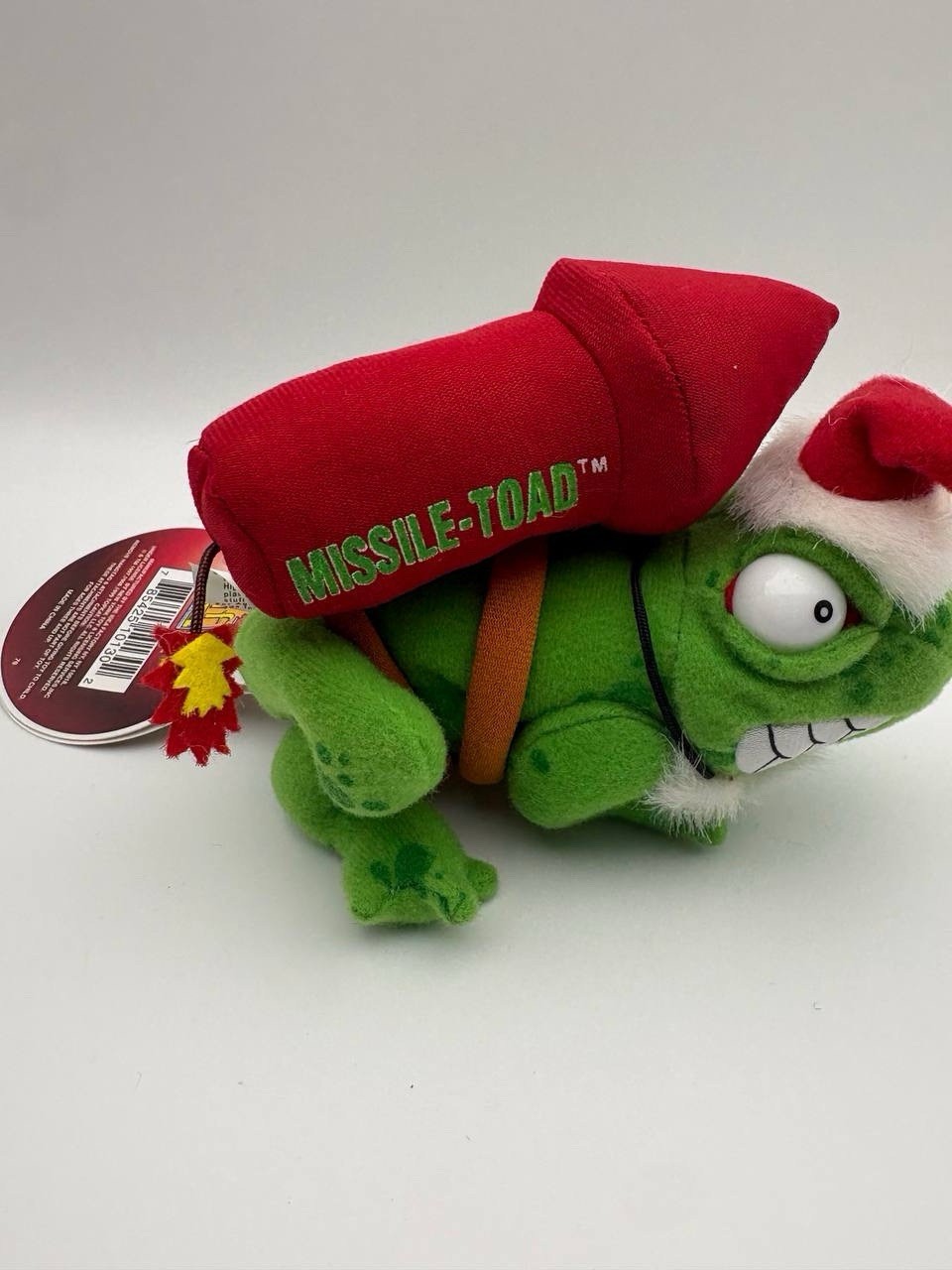 Meanies Shocking Stuffers Plush Missle Toad 1999 Plush VINTAGE RARE NEW