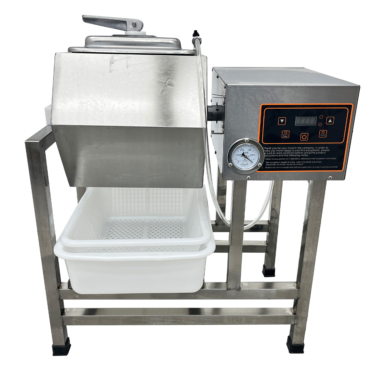 110V Vacuum Tumbler Marinator 38L Meat Processing Chicken Marinated Machine