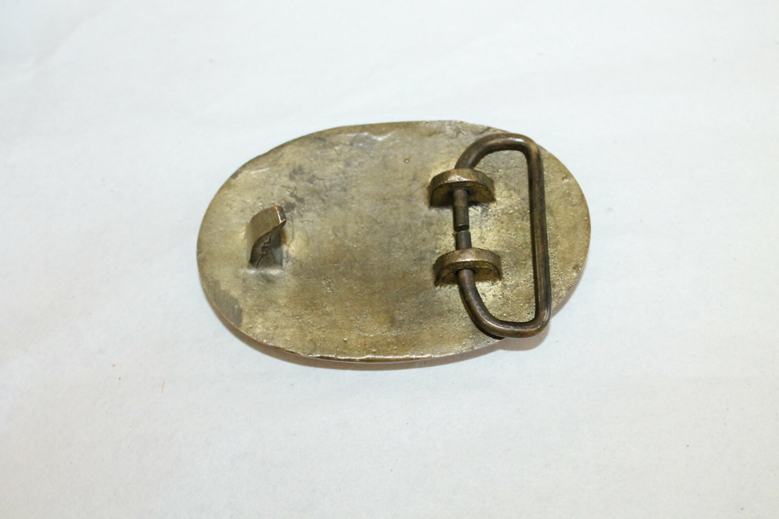 Antique Style Military Civil War Confederate CSA Belt Buckle Oval SOLID Brass