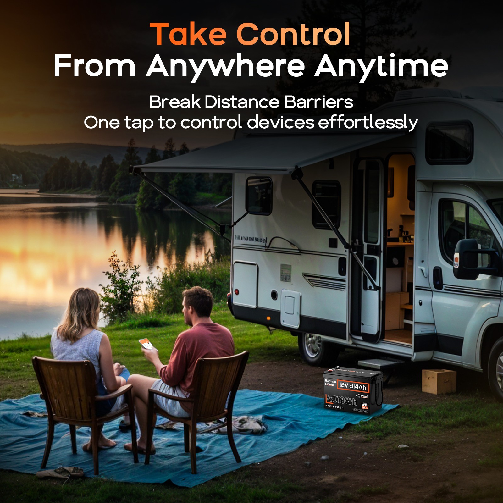 12V 314Ah 300Ah LiFePO4 Lithium Battery 4019Wh Deep Cycle for Solar RV Marine