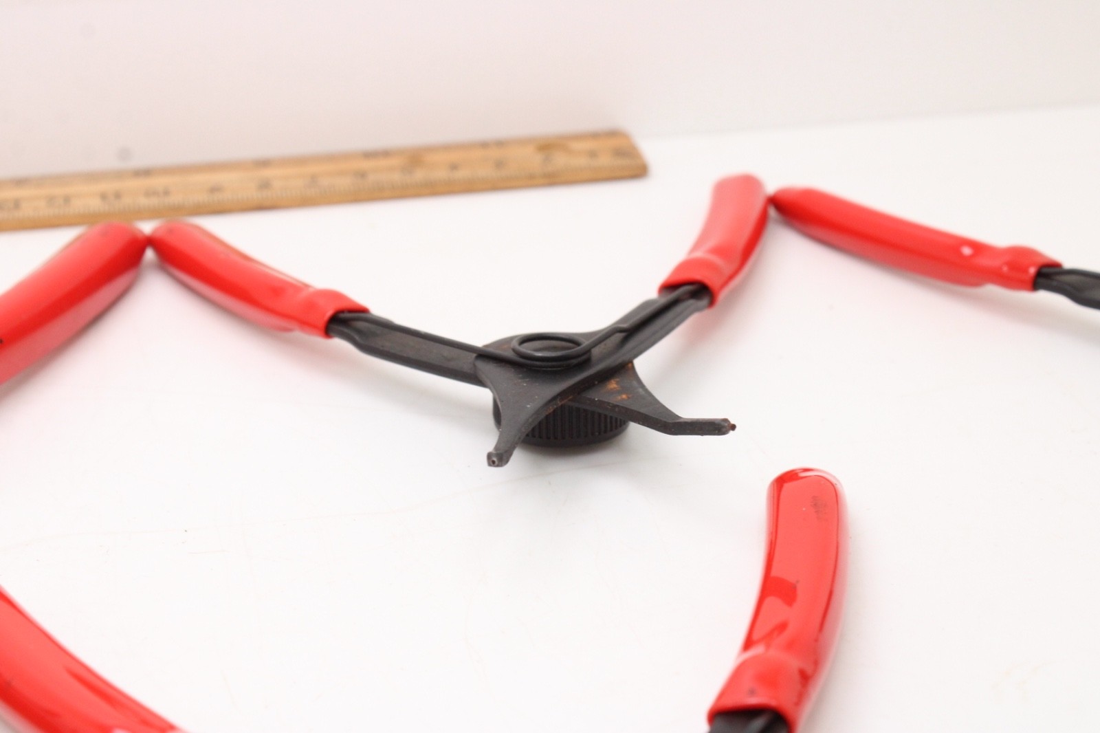 Snap On PRH406 6 Piece Red Rubber Handle Snap Ring Pliers Set USA