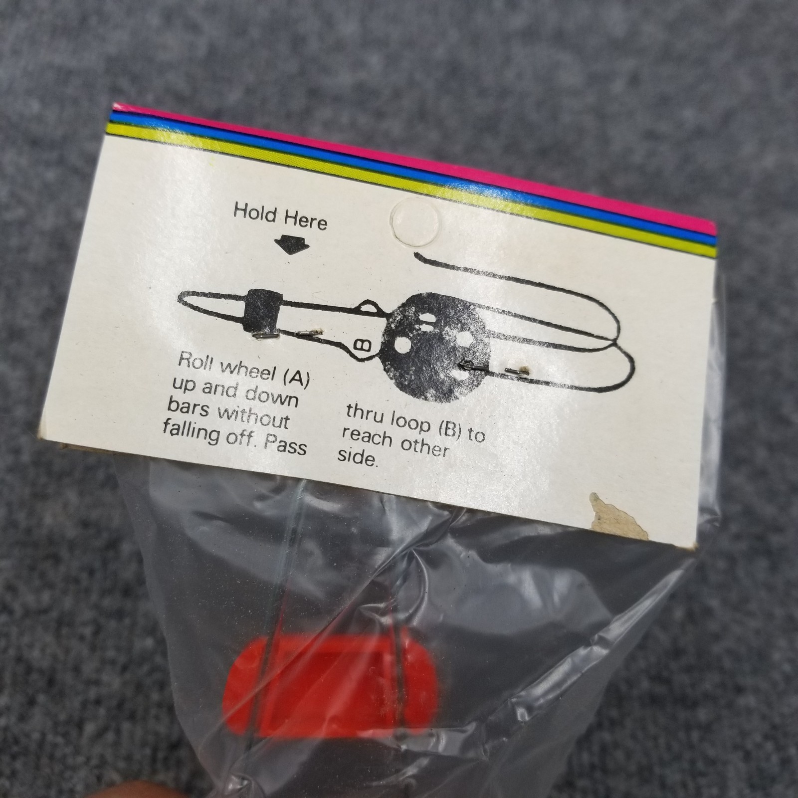 Vintage Magnetic Gyro Wheel Made In Taiwan Walking Wheel