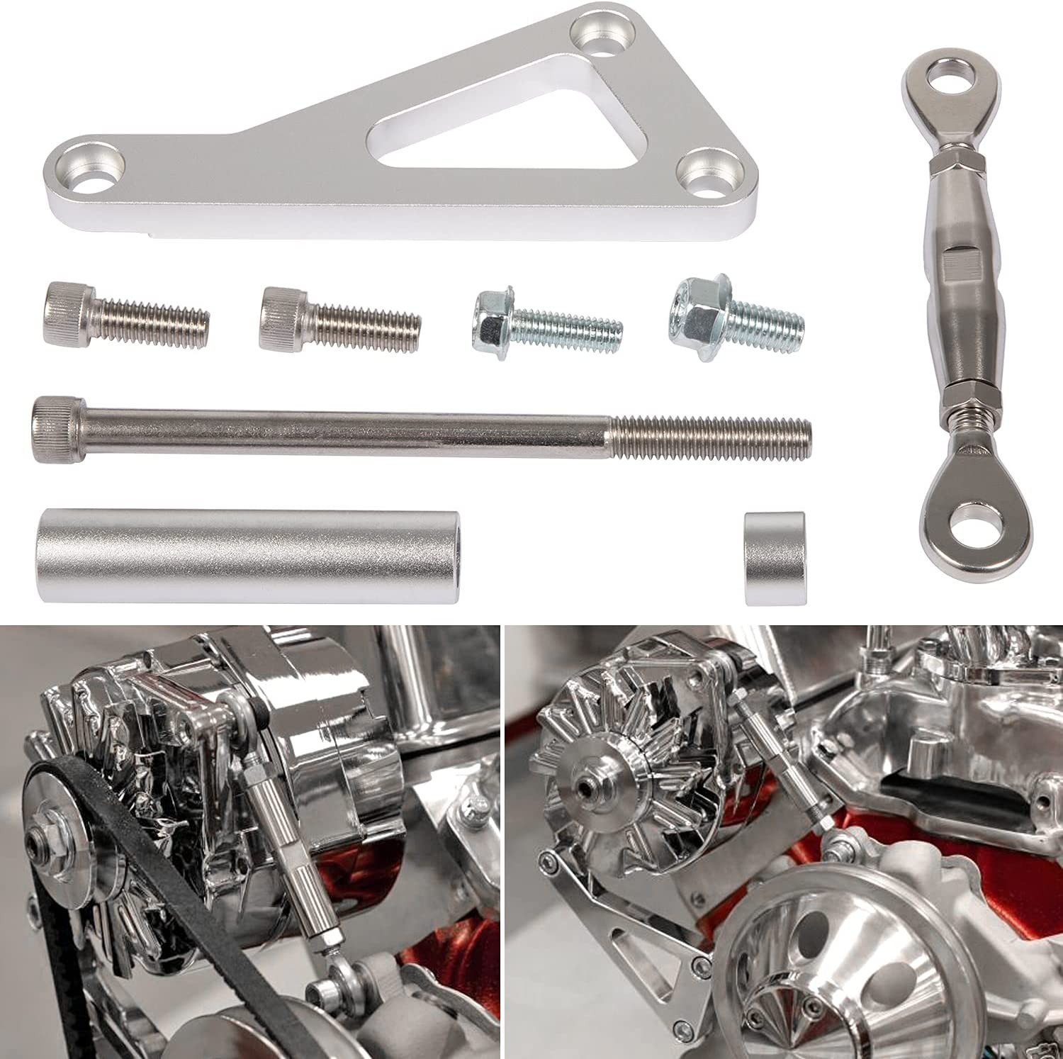 551411 Alternator Bracket for Small Block Chevy 305, Cylinder Water Carburetor