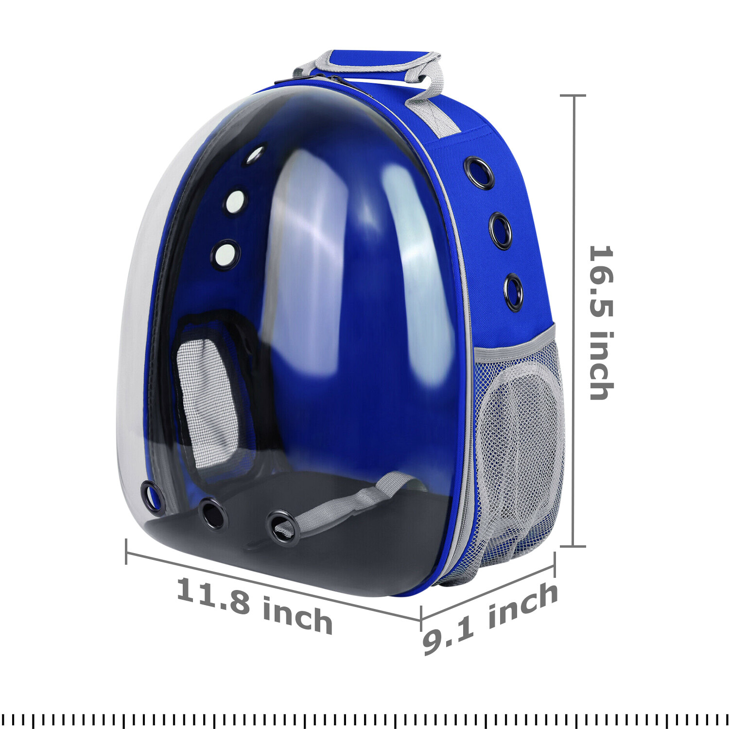 Pet Portable Carrier Backpack Space Capsule Travel Dog Cat Bag Transparent US