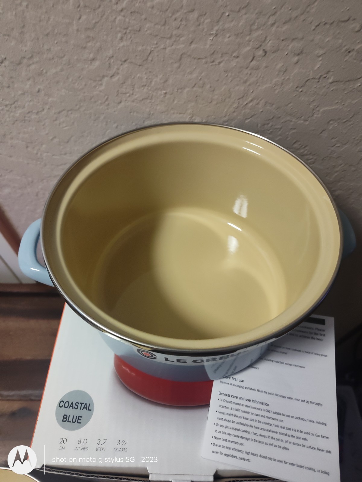 Le Creuset Enamel On Steel, 3 Quarts, 20 cm Coastal Blue