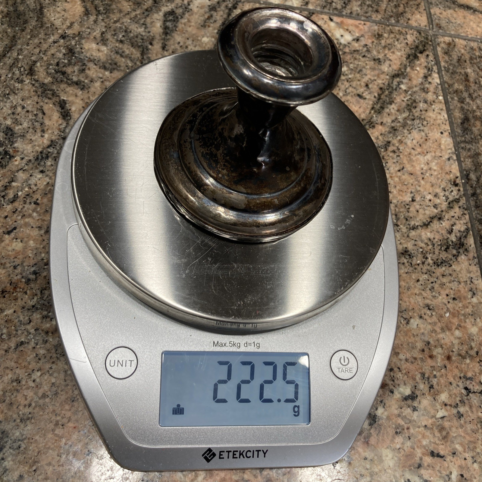 Vintage Frank M. Whiting Sterling Candlestick Weighted Reinforced