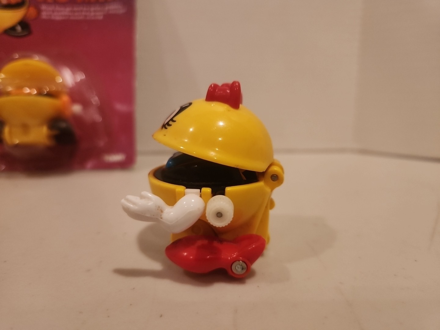 1982 TOMY "Pac Man" Wind-Up Toy New & Ms. Pac Man 1980s Midway Video game