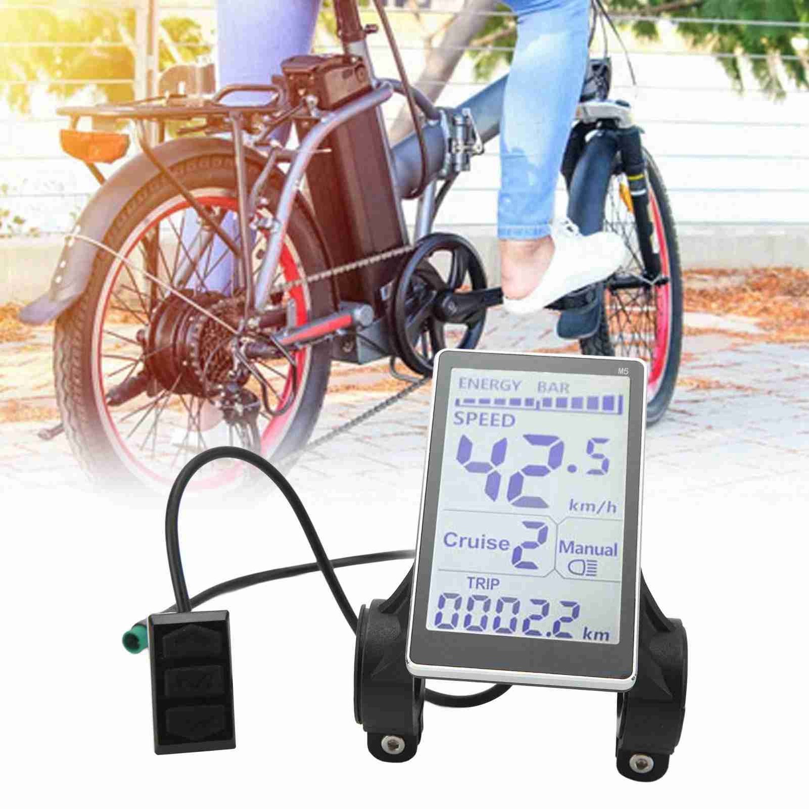 24/36/48/60V E-Bike Speedometer Electric Bike LCD Display Meter Control Panel
