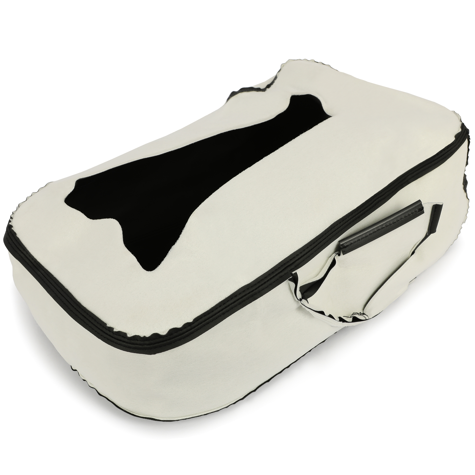 For 2007 08-14 Chevy Silverado 1500 2500 Leather Armrest Console Jump Seat Cover