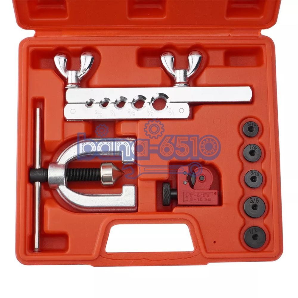 Brake Line Pipe Repair 20 Nuts Fittings Kit 3/16 25ft Copper Pipe Flaring Tools