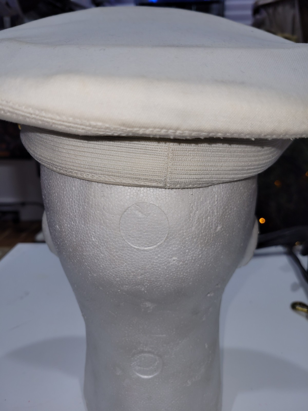 Original Bancroft US Army Senior Officers Visor Cap Military White Dress Uniform