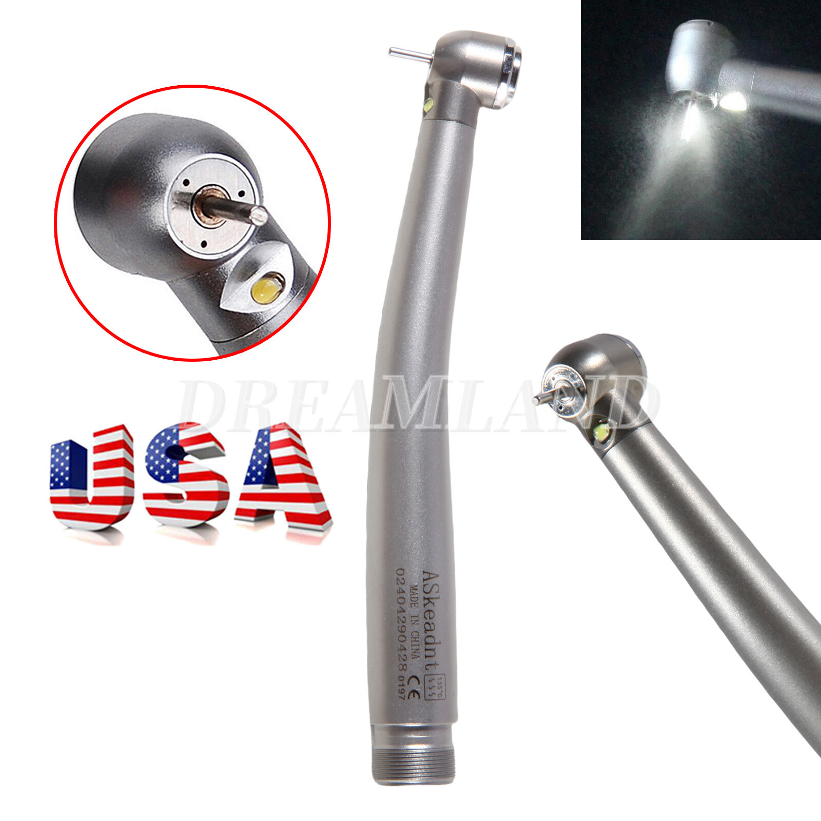 NSK Style Dental Fiber Optic LED E-generator/ High Speed Handpiece 2HOLE/4HOLE