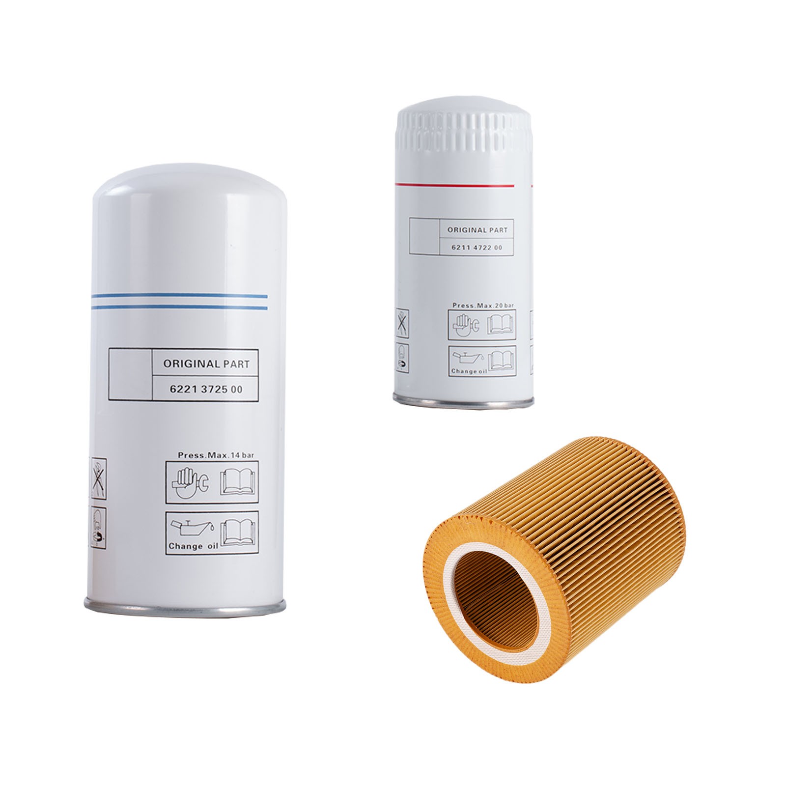 NEW For Quincy CP Compressor 6221-3725-00 6211-4722-00 6211-4723-00 Filter Kit