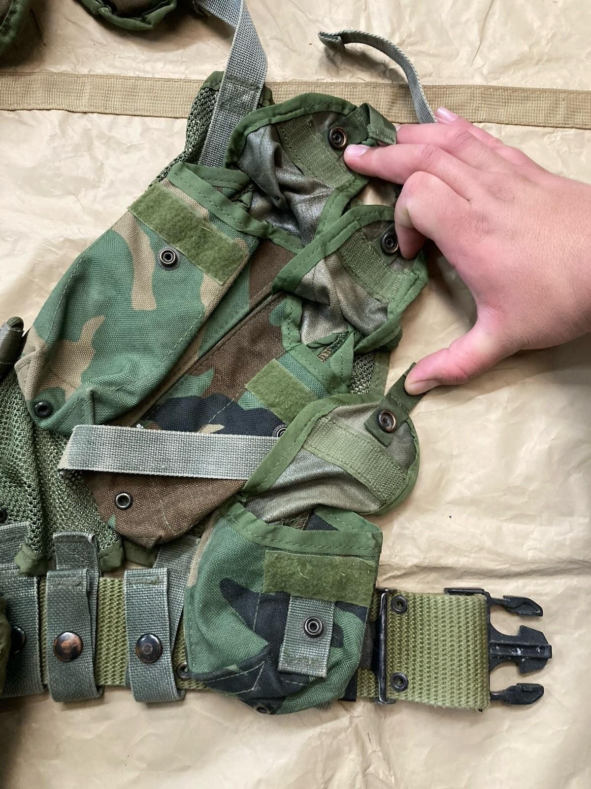 USGI LBV 88 Set Woodland Tactical Gear Lot M81 Army Surplus