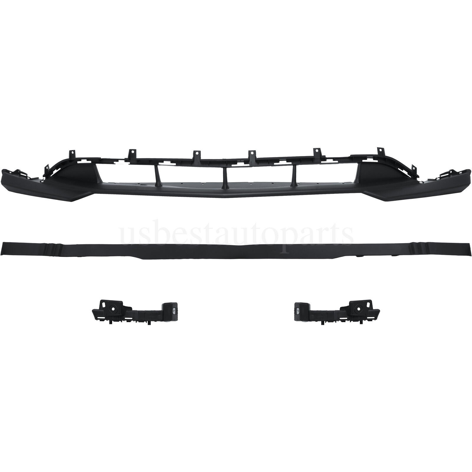 Front Bumper Cover w/ Valance Grill Grille Fog light Trim For Chevy Malibu 16-18