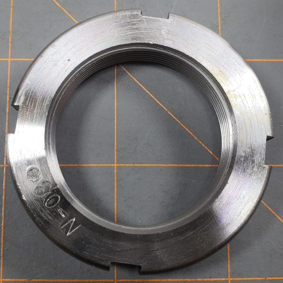 (Lot of 2) Whittet-Higgins N-08 Lock Nut, Bearing Spanner Nut N08, 1-1/2" x 18