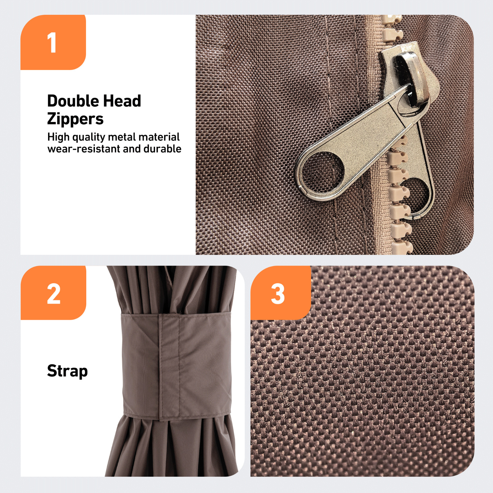 Gazebo Universal 10' x 12' Privacy Curtains Only Replacement 4-Panel Sidewalls