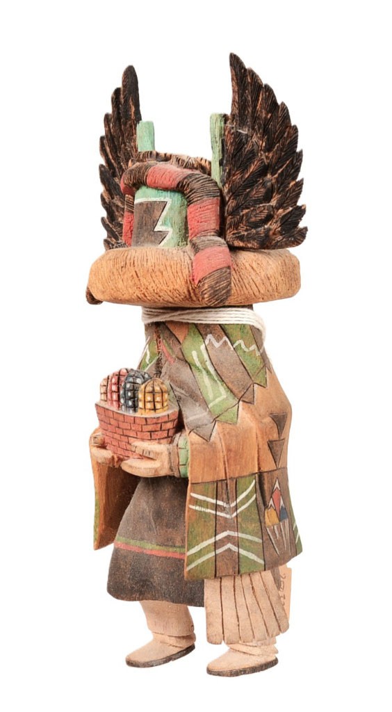 Hopi Kachina Crow Mother Doll Size 8.625" H x 4.5" W x 2.75" Deep Hand Carved