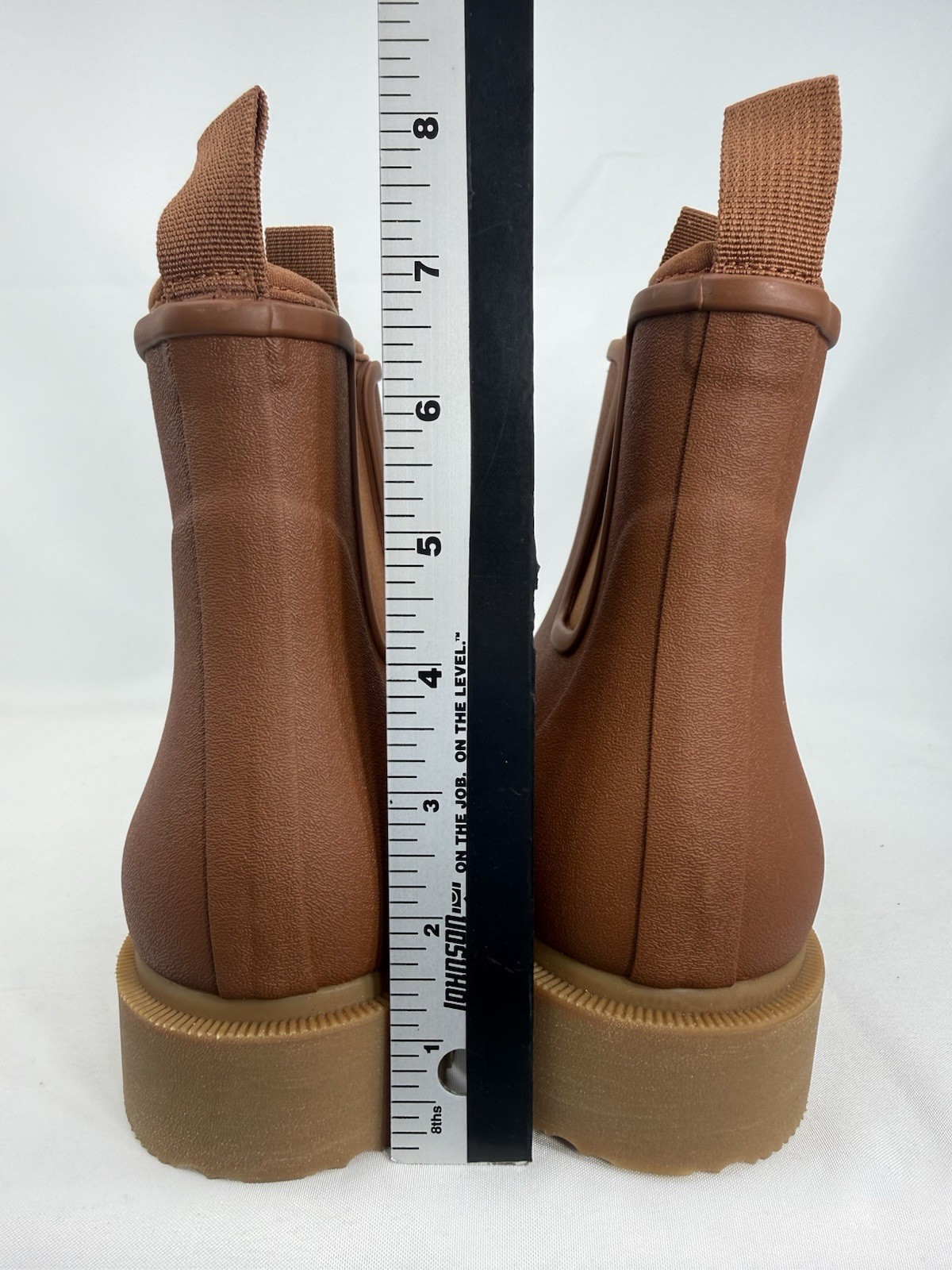 Merry People Bobbi Chelsea Ankle Rain Boots Unisex Rust Sole