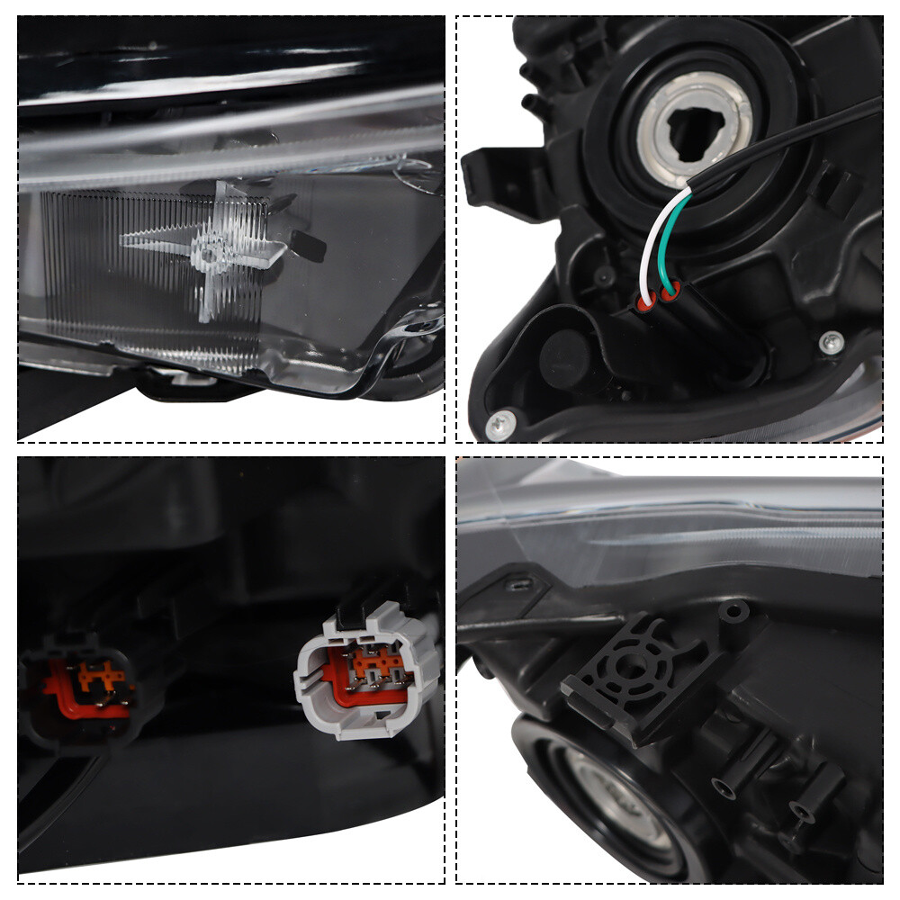 Fit For nissan Rogue 2017-19 Headlights Halogen Factory LED DRL Pair Left+Right