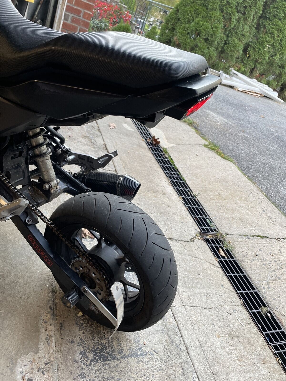 Curved License Plate Relocation Holder Bracket for HONDA GROM 125 2014-current