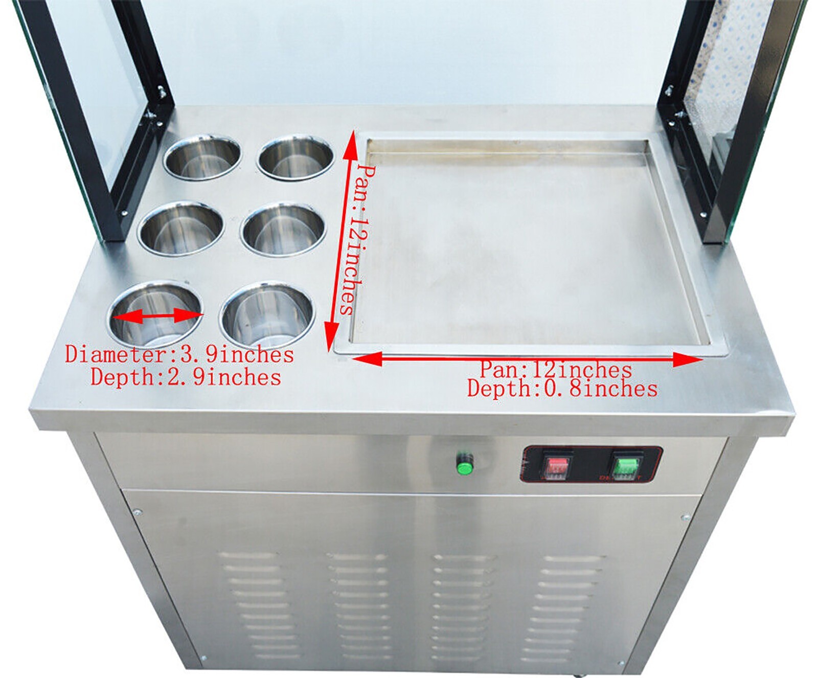 Thailand Ice Cream Roll Machine Fry Ice Cream Machine Frozen Yogurt Machine New