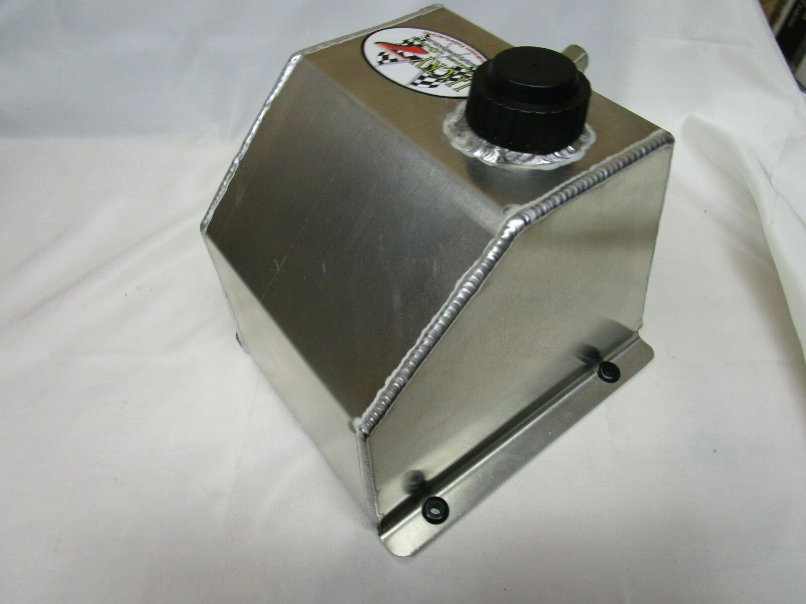 5 QT Aluminum Sprint Fuel Gas Tank Cell Go Kart Cart Snowmble Flat Mount Racing